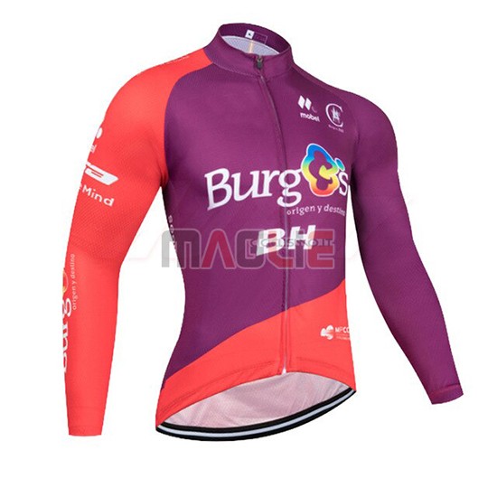 Maglia Burgos BH Manica Lunga 2019 Viola Rosso - Clicca l'immagine per chiudere